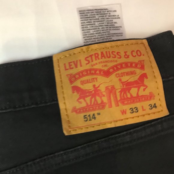 Levi's Men's 514 Black Jeans - Picture 11 of 13